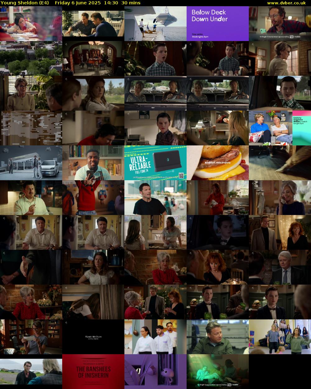 Young Sheldon (E4) Friday 6 June 2025 14:30 - 15:00