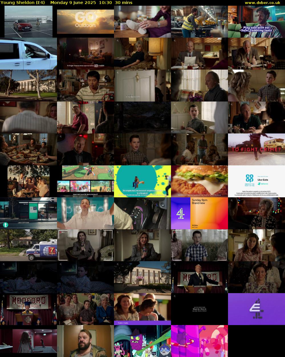 Young Sheldon (E4) Monday 9 June 2025 10:30 - 11:00