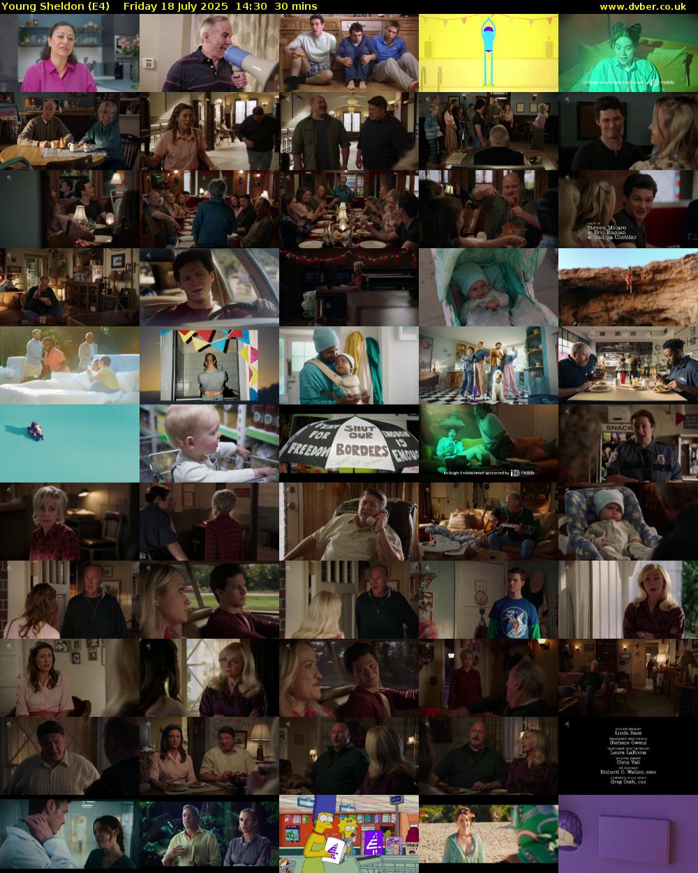 Young Sheldon (E4) Friday 18 July 2025 14:30 - 15:00