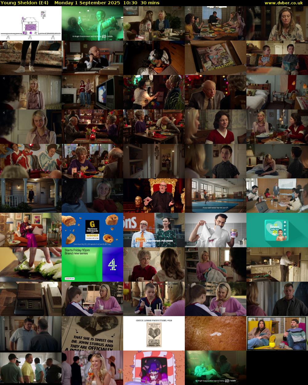 Young Sheldon (E4) Monday 1 September 2025 10:30 - 11:00