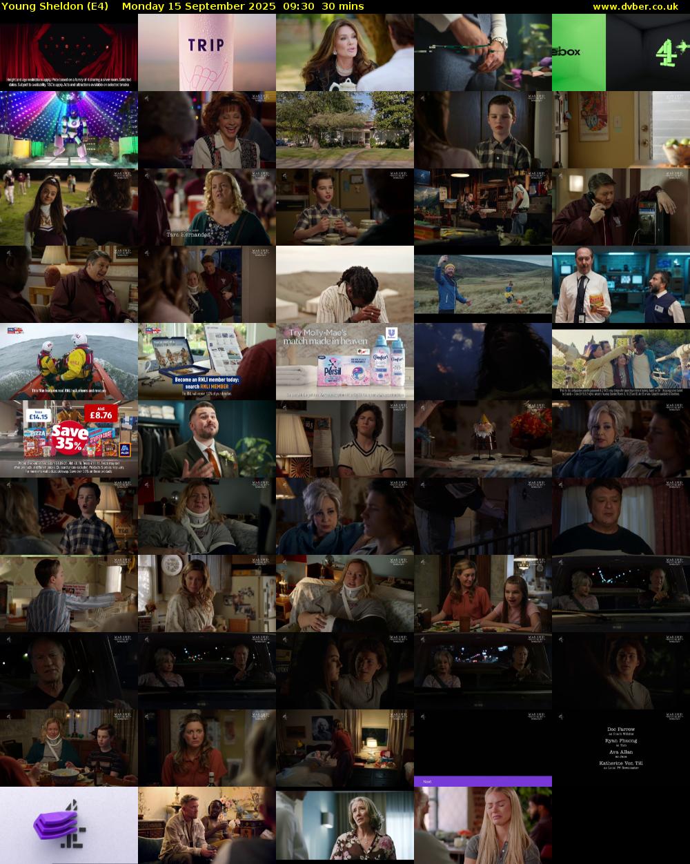 Young Sheldon (E4) Monday 15 September 2025 09:30 - 10:00