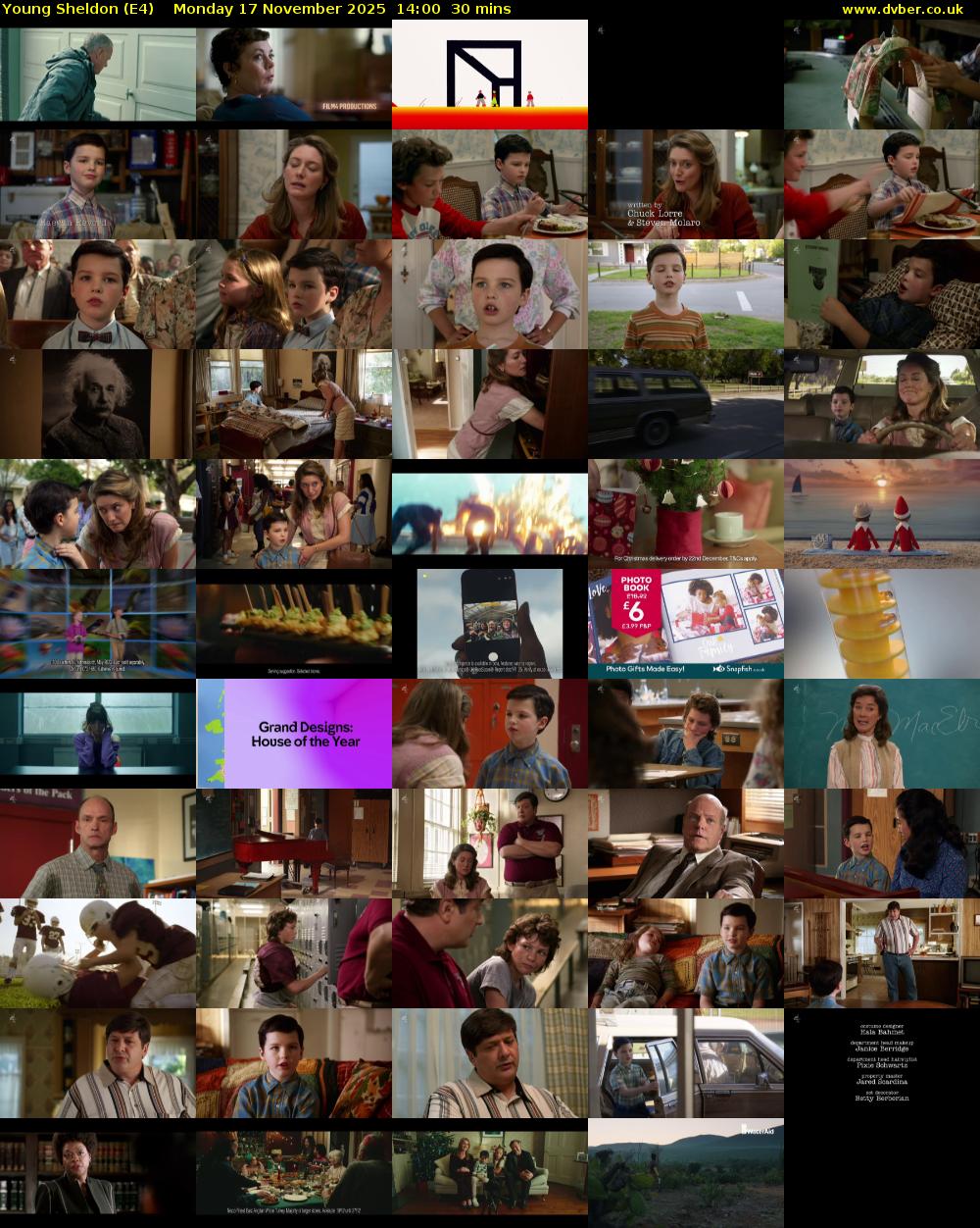 Young Sheldon (E4) Monday 17 November 2025 14:00 - 14:30