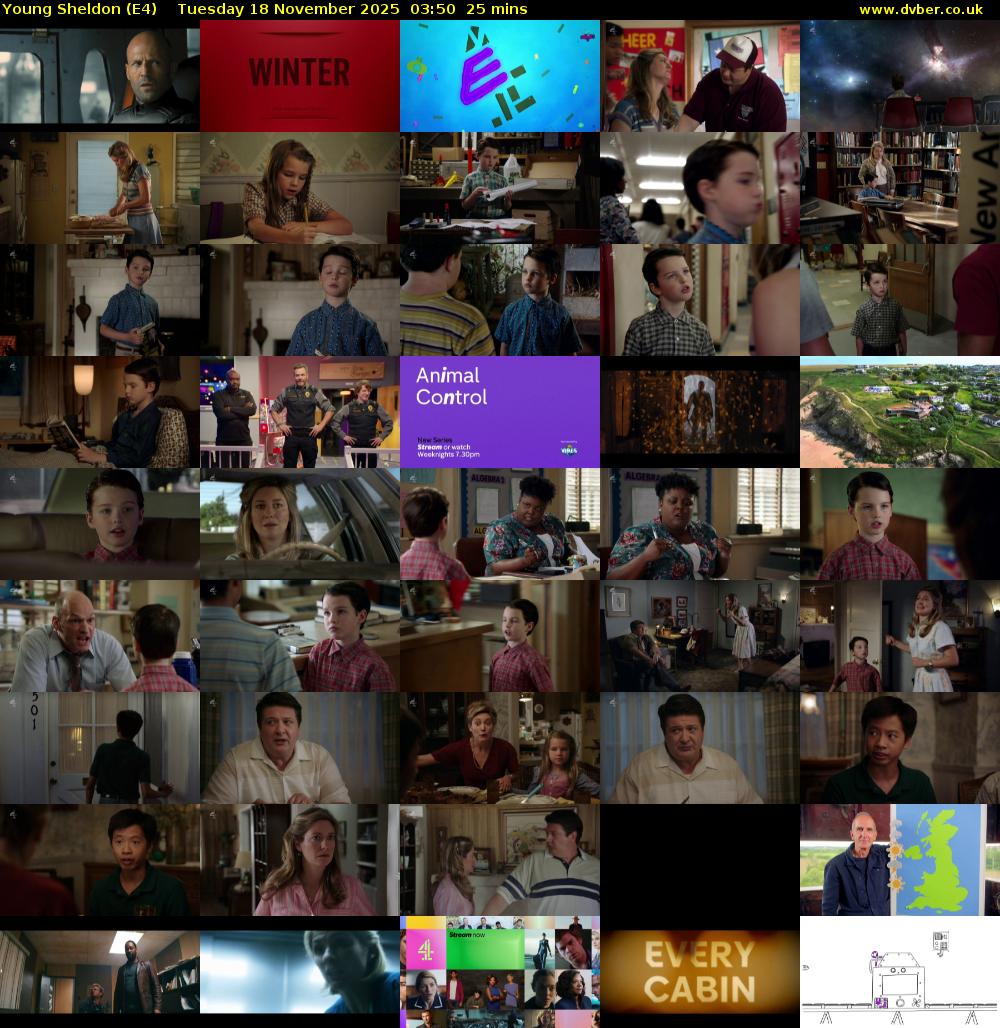 Young Sheldon (E4) Tuesday 18 November 2025 03:50 - 04:15