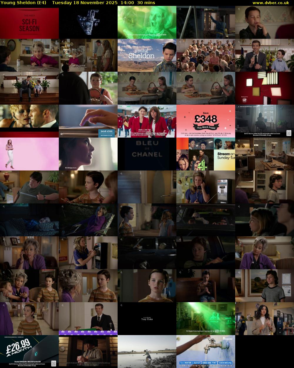 Young Sheldon (E4) Tuesday 18 November 2025 14:00 - 14:30