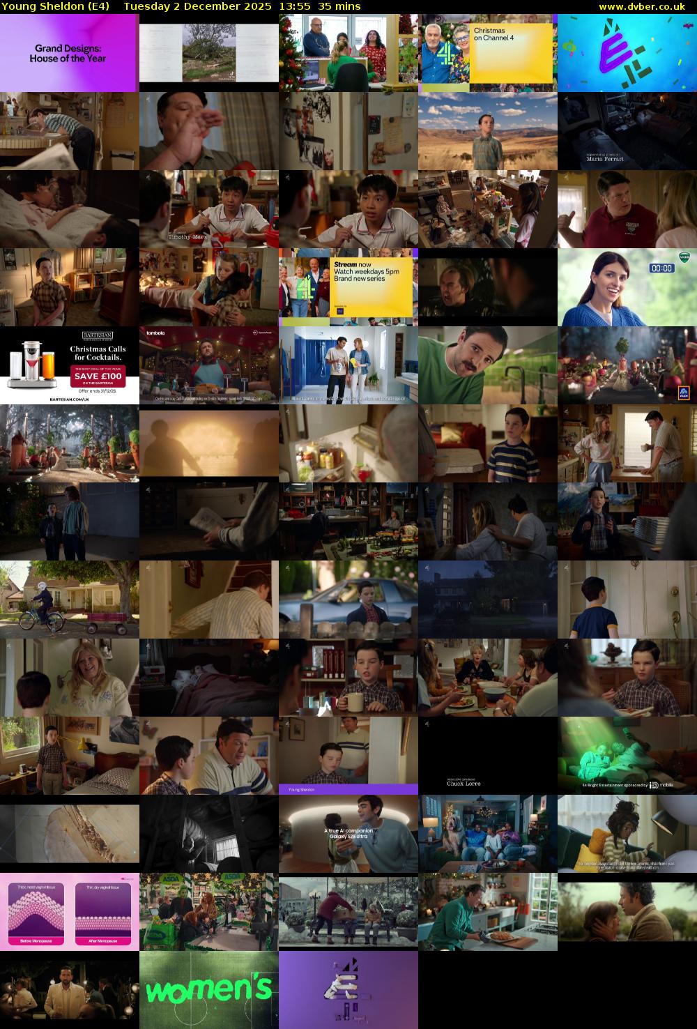 Young Sheldon (E4) Tuesday 2 December 2025 13:55 - 14:30