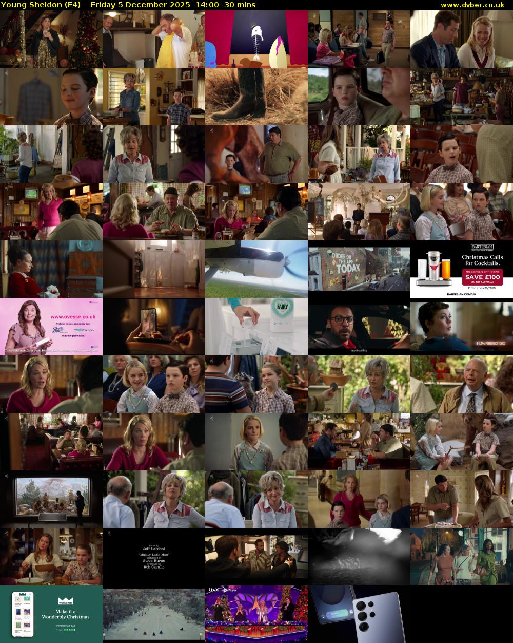 Young Sheldon (E4) Friday 5 December 2025 14:00 - 14:30