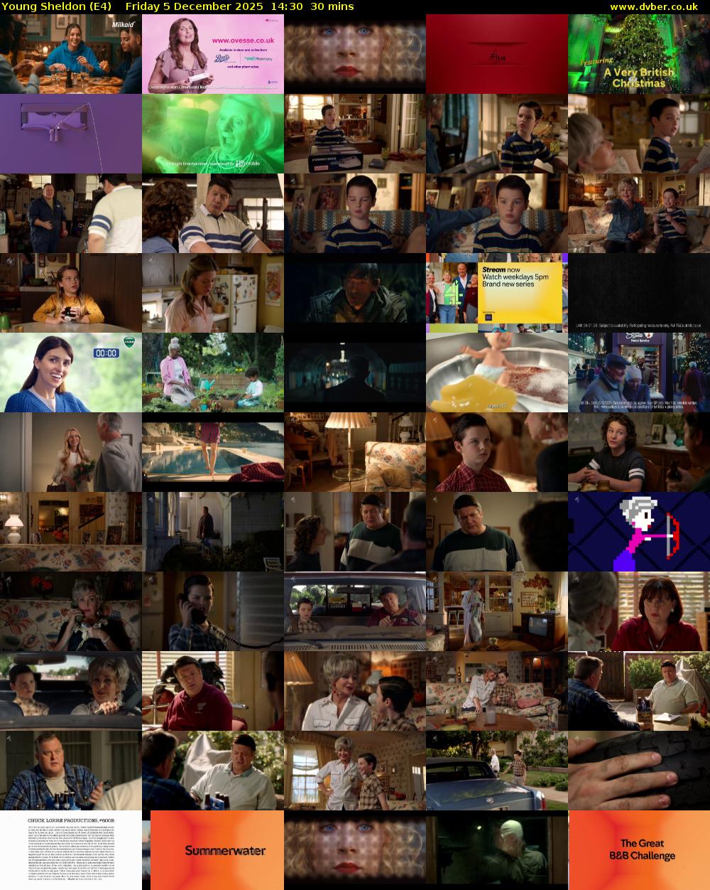 Young Sheldon (E4) Friday 5 December 2025 14:30 - 15:00