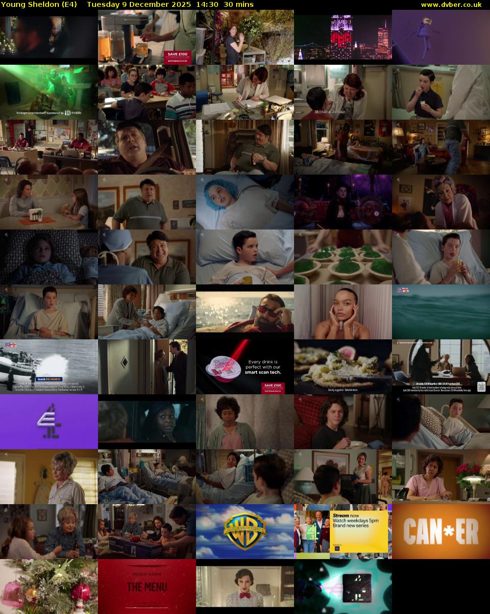 Young Sheldon (E4) Tuesday 9 December 2025 14:30 - 15:00