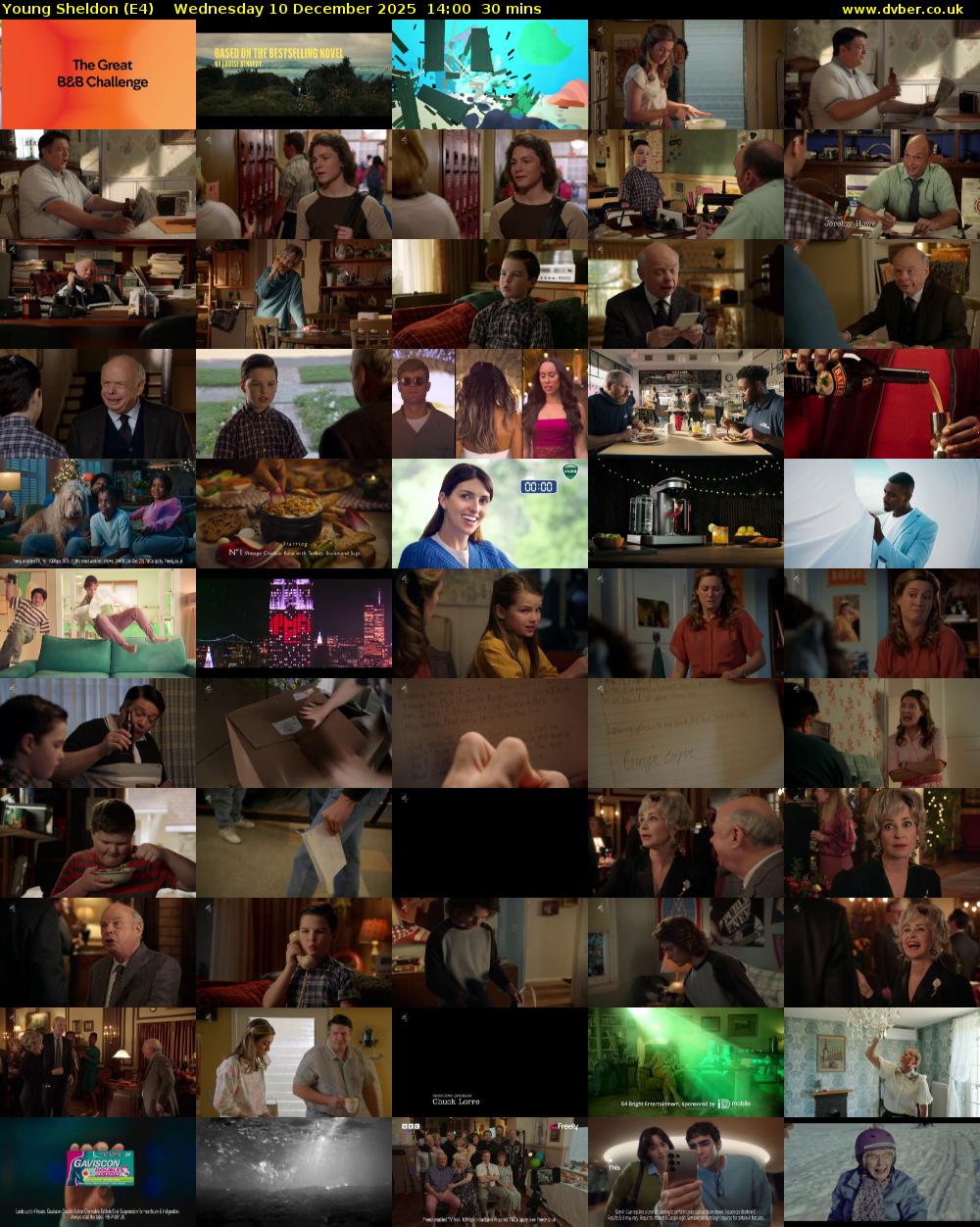 Young Sheldon (E4) Wednesday 10 December 2025 14:00 - 14:30