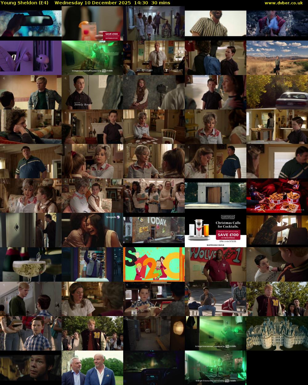 Young Sheldon (E4) Wednesday 10 December 2025 14:30 - 15:00