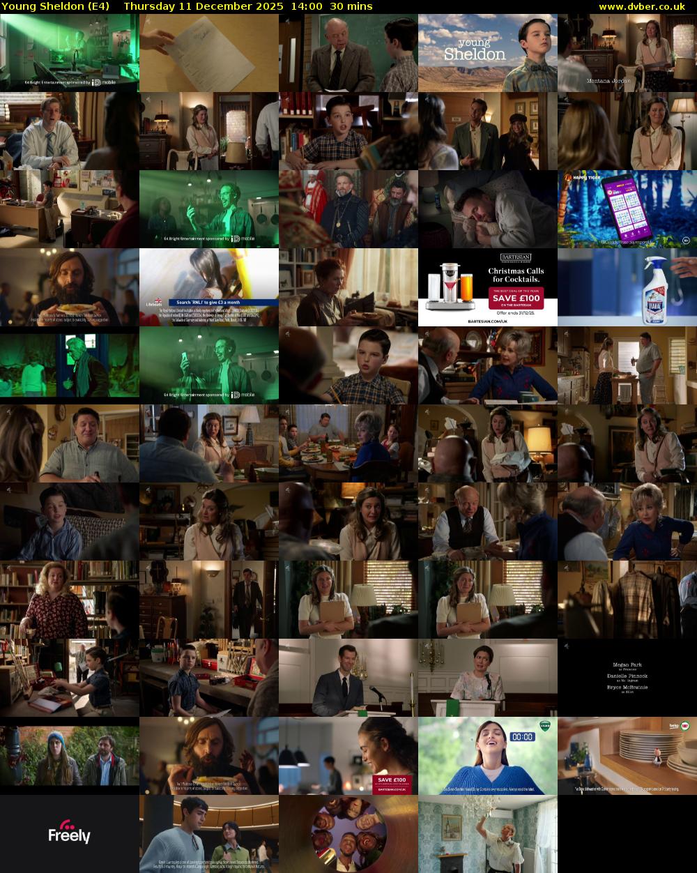 Young Sheldon (E4) Thursday 11 December 2025 14:00 - 14:30