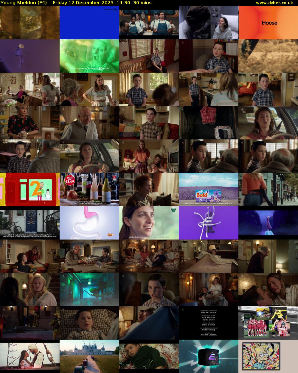 Young Sheldon (E4) Friday 12 December 2025 14:30 - 15:00