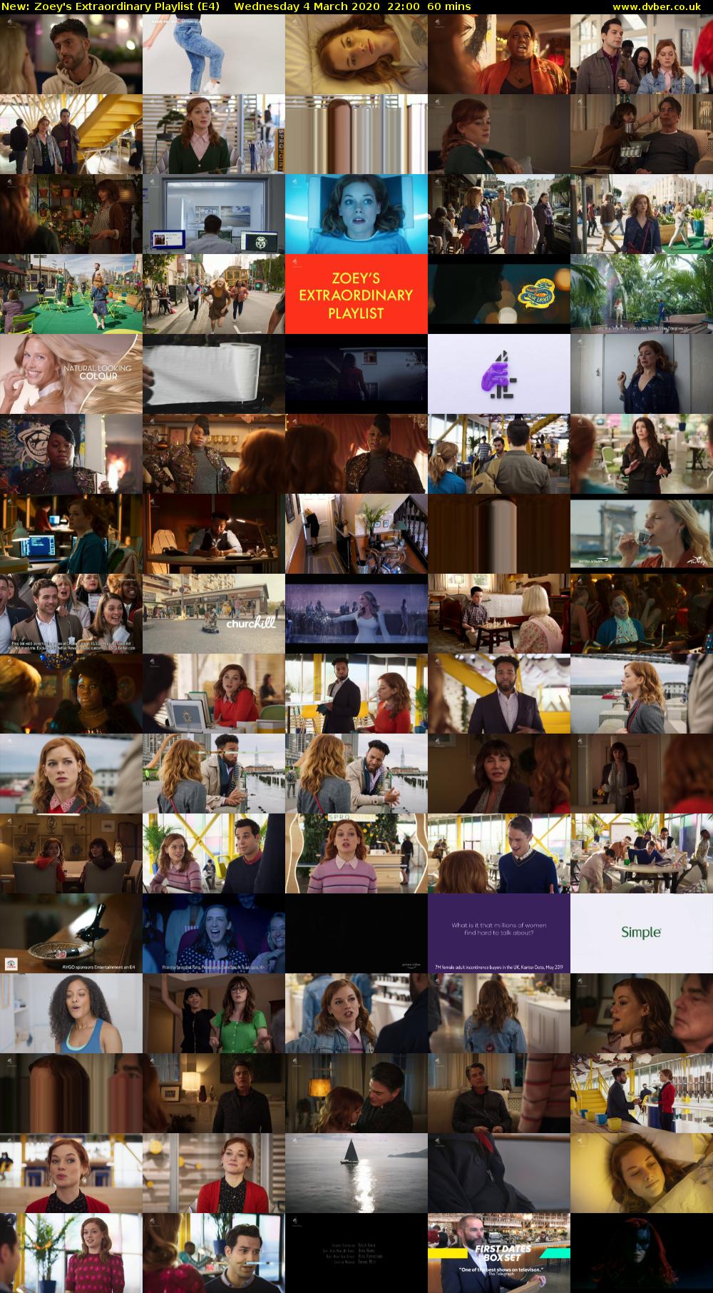 Zoey's Extraordinary Playlist (E4) Wednesday 4 March 2020 22:00 - 23:00