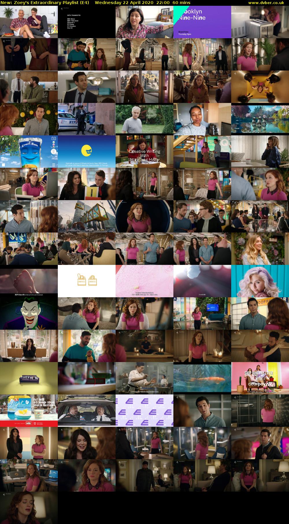Zoey's Extraordinary Playlist (E4) Wednesday 22 April 2020 22:00 - 23:00