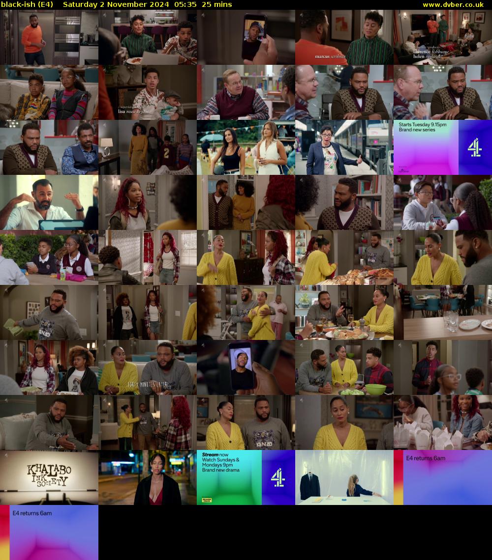 black-ish (E4) Saturday 2 November 2024 05:35 - 06:00