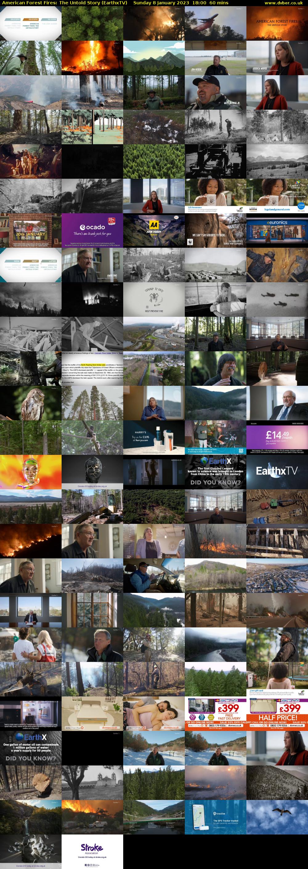  American Forest Fires: The Untold Story (EarthxTV) Sunday 8 January 2023 18:00 - 19:00