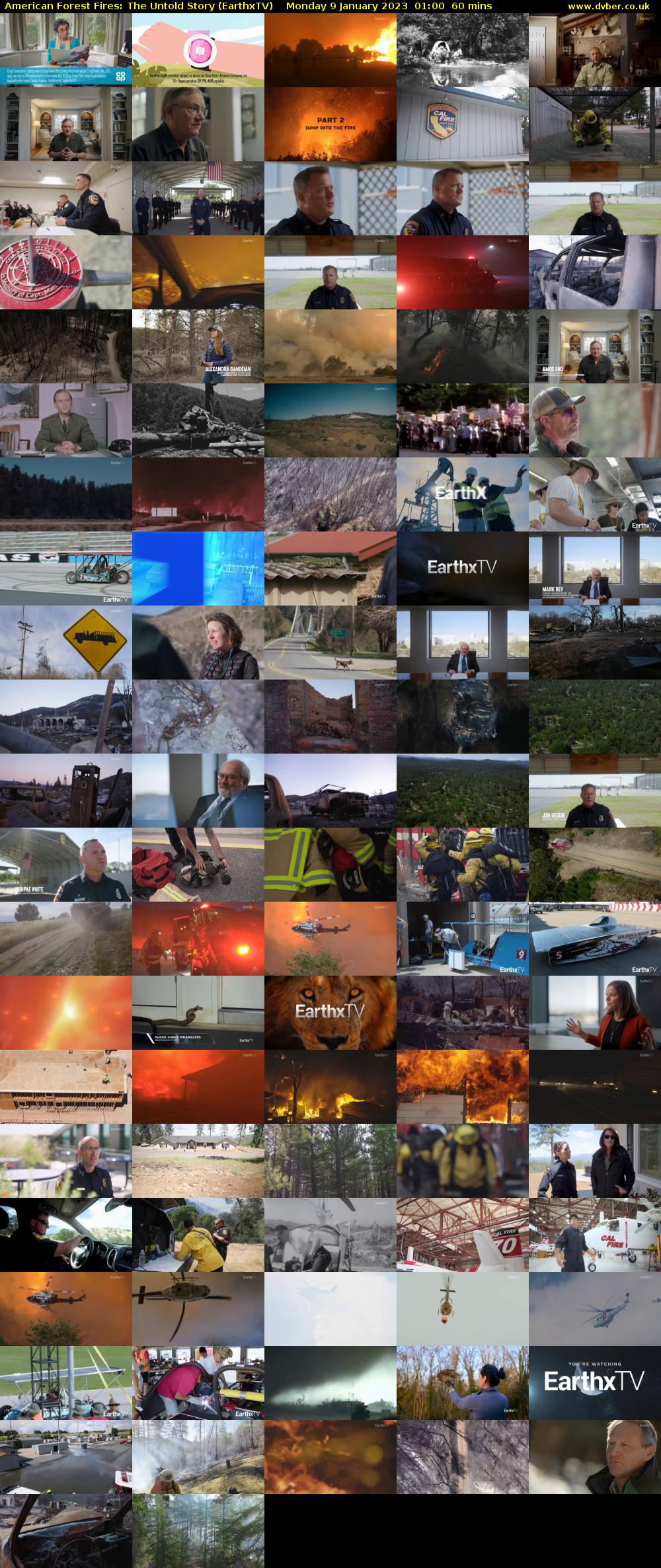  American Forest Fires: The Untold Story (EarthxTV) Monday 9 January 2023 01:00 - 02:00