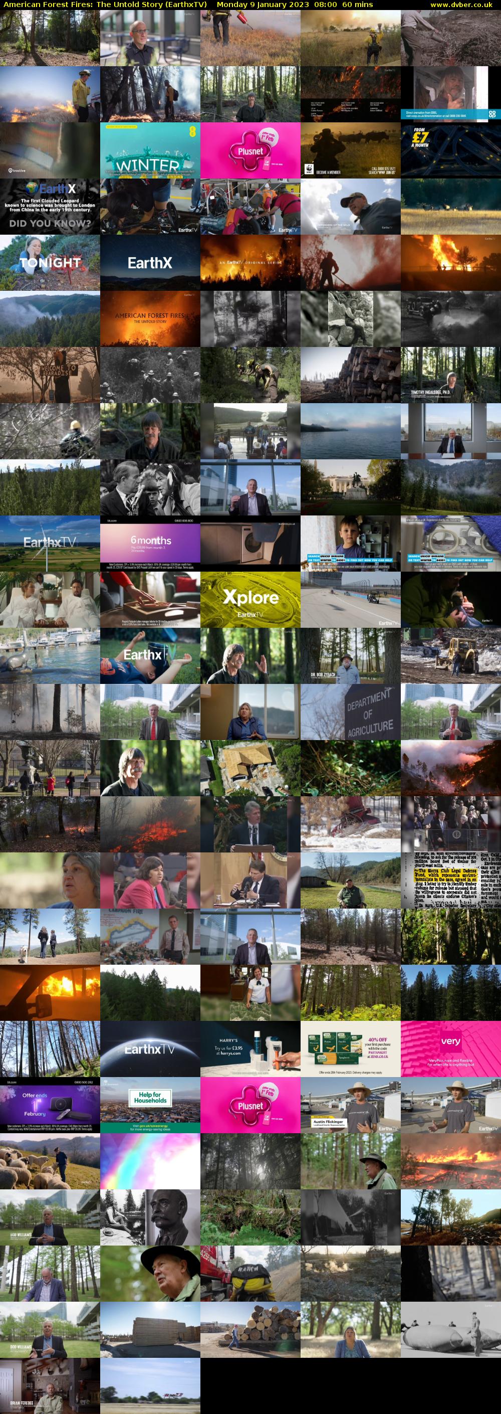  American Forest Fires: The Untold Story (EarthxTV) Monday 9 January 2023 08:00 - 09:00