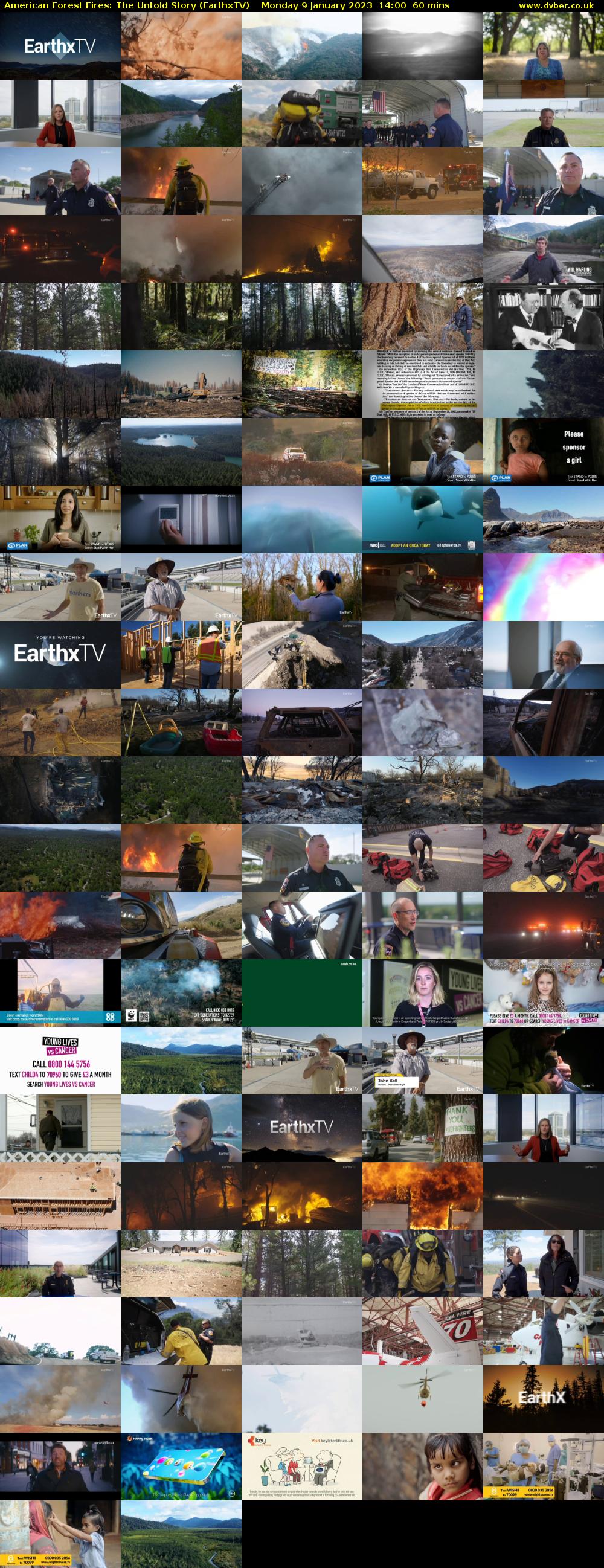  American Forest Fires: The Untold Story (EarthxTV) Monday 9 January 2023 14:00 - 15:00