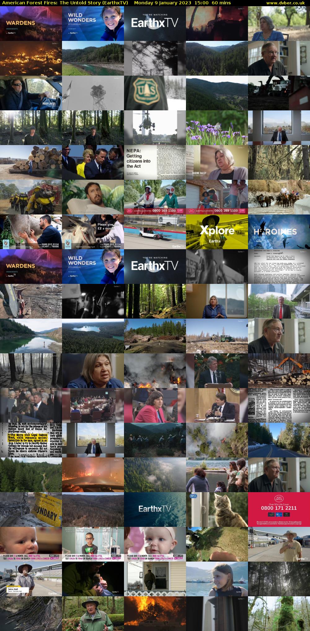  American Forest Fires: The Untold Story (EarthxTV) Monday 9 January 2023 15:00 - 16:00