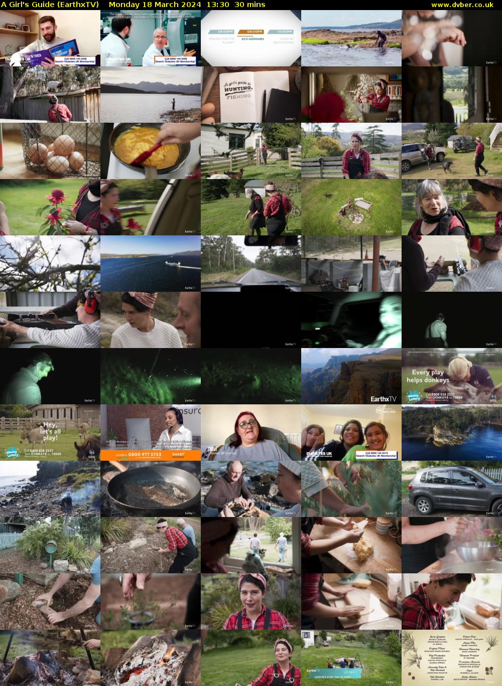 A Girl's Guide (EarthxTV) Monday 18 March 2024 13:30 - 14:00