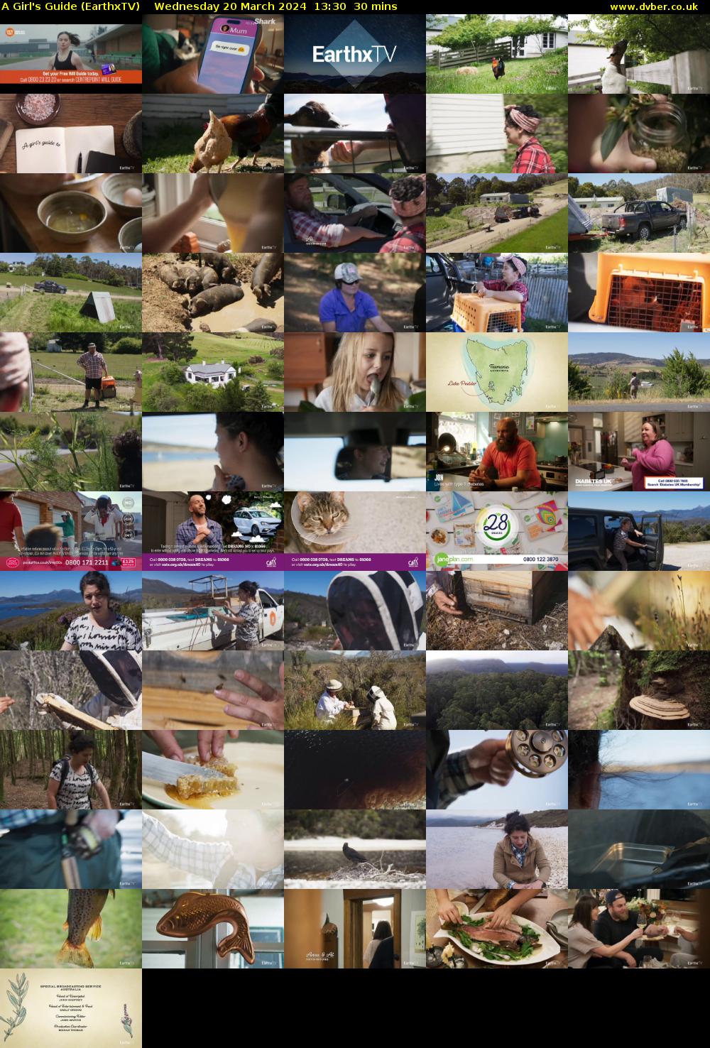 A Girl's Guide (EarthxTV) Wednesday 20 March 2024 13:30 - 14:00