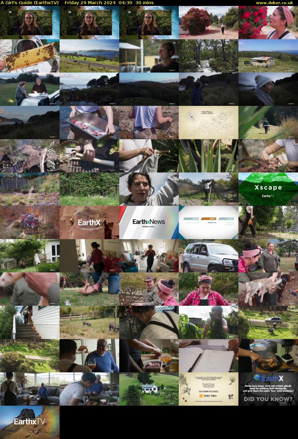 A Girl's Guide (EarthxTV) Friday 29 March 2024 04:30 - 05:00
