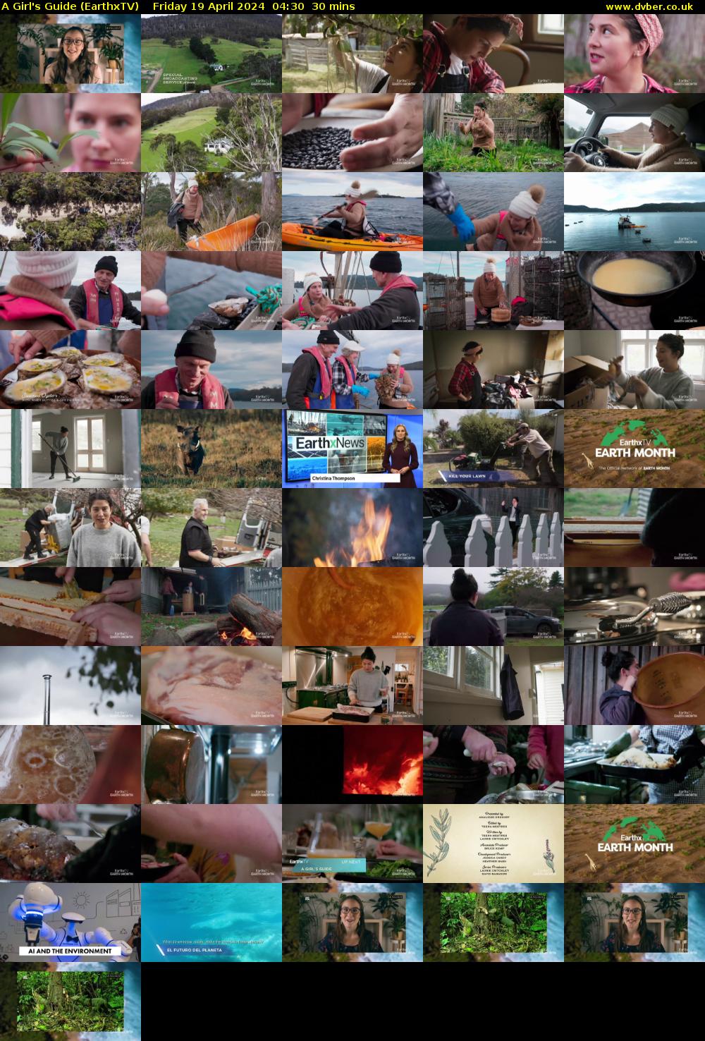 A Girl's Guide (EarthxTV) Friday 19 April 2024 04:30 - 05:00