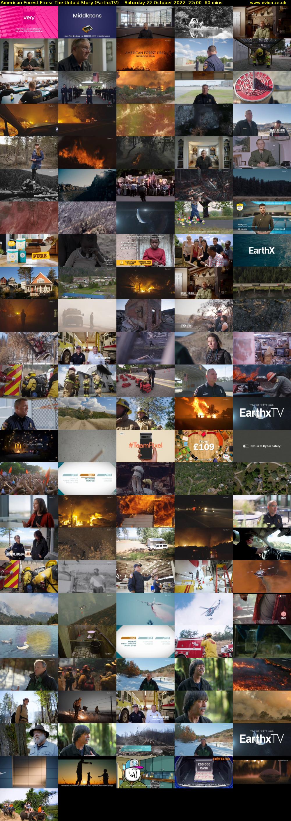 American Forest Fires: The Untold Story (EarthxTV) Saturday 22 October 2022 22:00 - 23:00