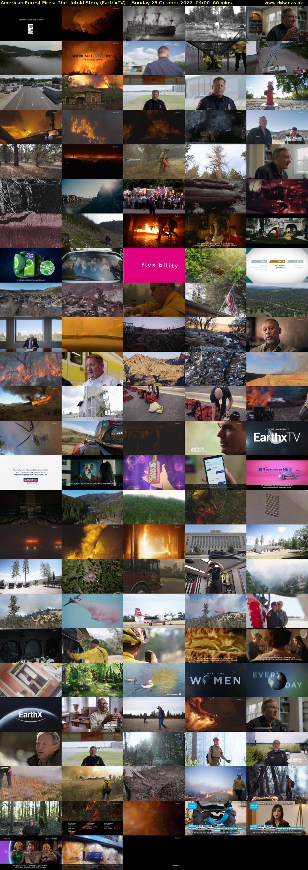 American Forest Fires: The Untold Story (EarthxTV) Sunday 23 October 2022 04:00 - 05:00