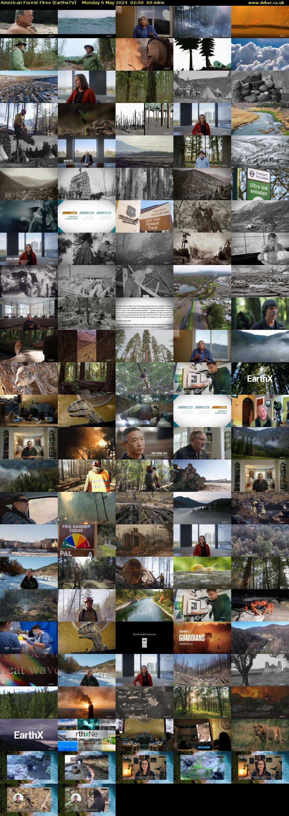 American Forest Fires (EarthxTV) Monday 6 May 2024 02:00 - 03:00