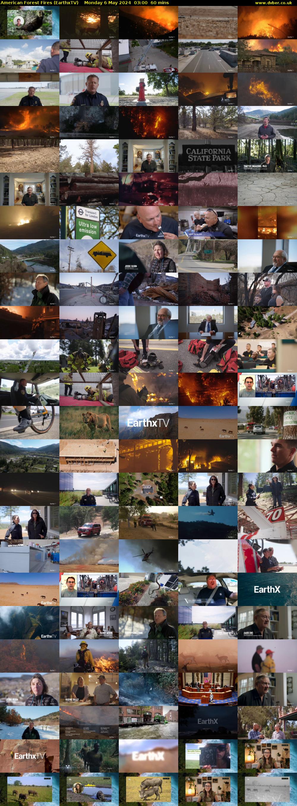 American Forest Fires (EarthxTV) Monday 6 May 2024 03:00 - 04:00