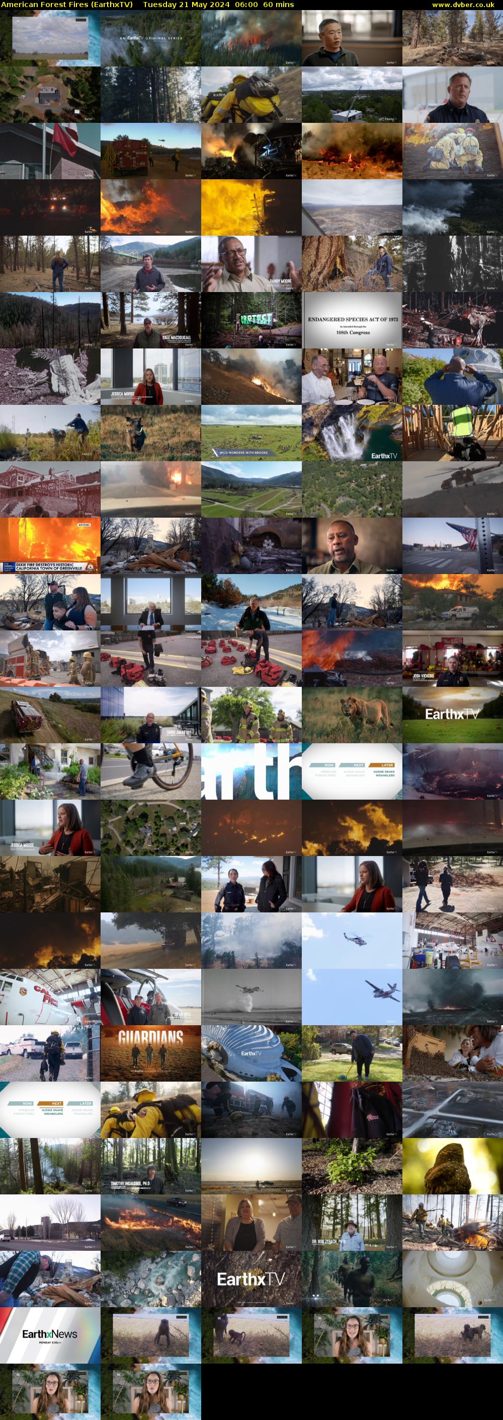 American Forest Fires (EarthxTV) Tuesday 21 May 2024 06:00 - 07:00