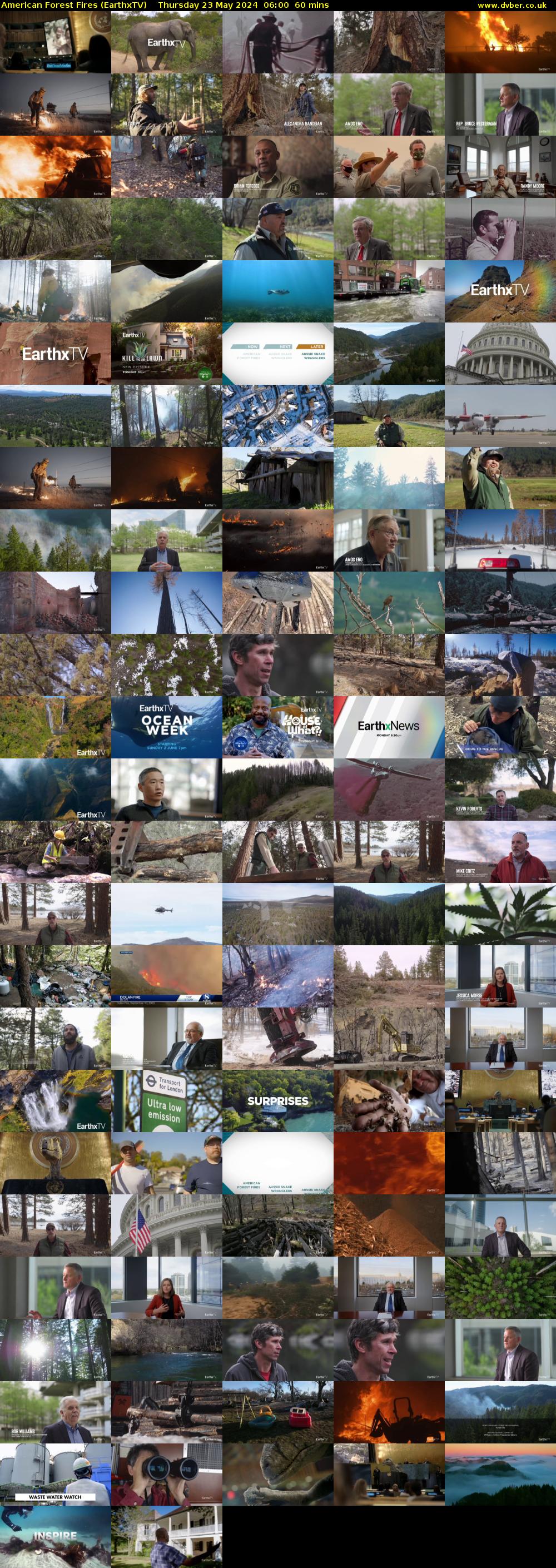 American Forest Fires (EarthxTV) Thursday 23 May 2024 06:00 - 07:00