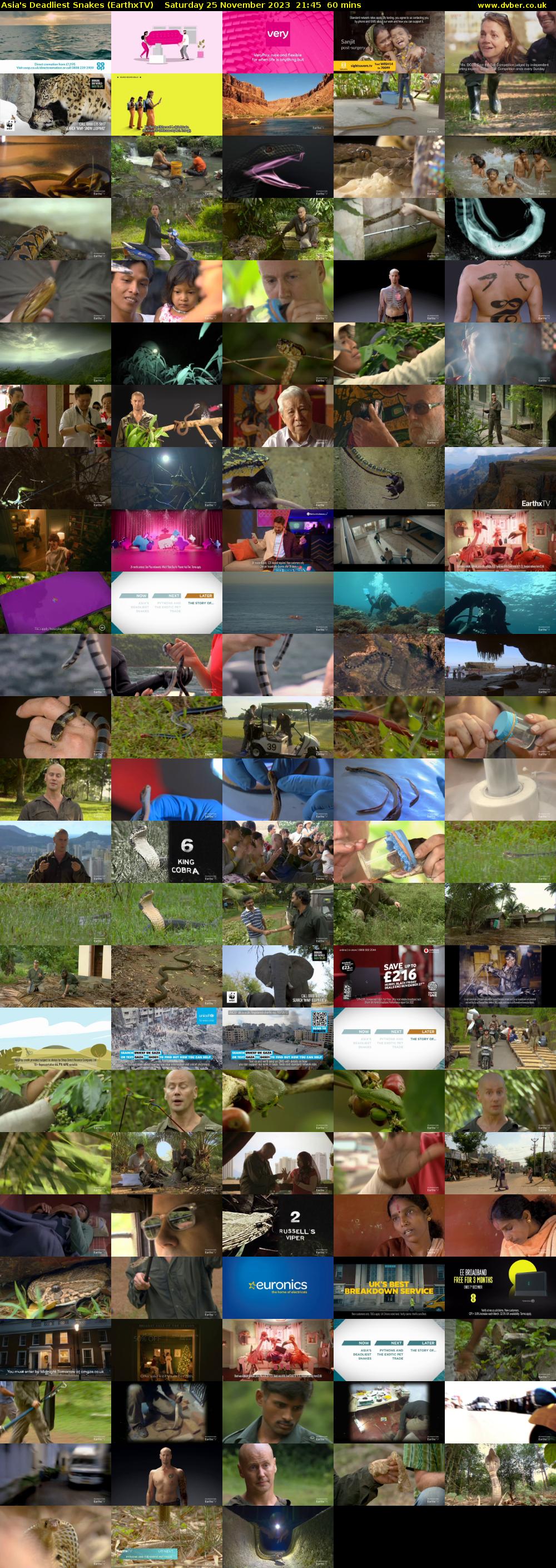 Asia's Deadliest Snakes (EarthxTV) Saturday 25 November 2023 21:45 - 22:45