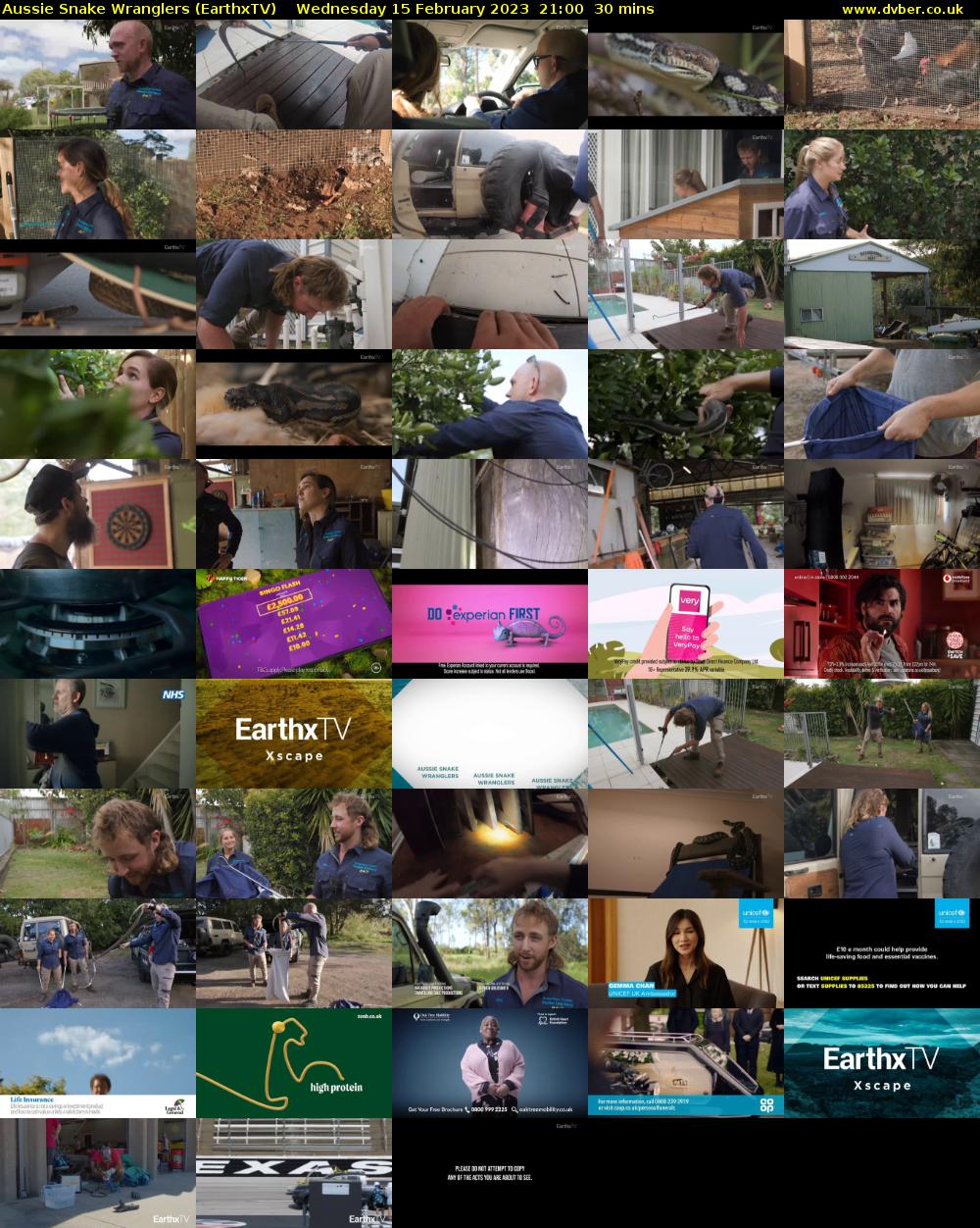 Aussie Snake Wranglers (EarthxTV) Wednesday 15 February 2023 21:00 - 21:30
