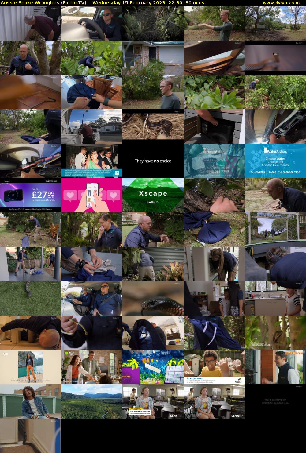 Aussie Snake Wranglers (EarthxTV) Wednesday 15 February 2023 22:30 - 23:00