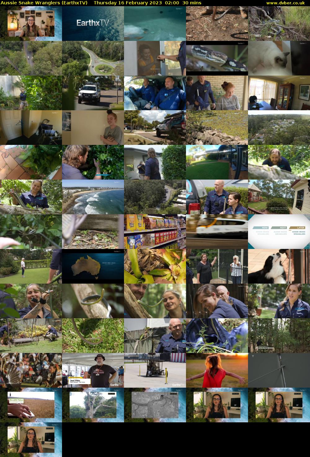 Aussie Snake Wranglers (EarthxTV) Thursday 16 February 2023 02:00 - 02:30