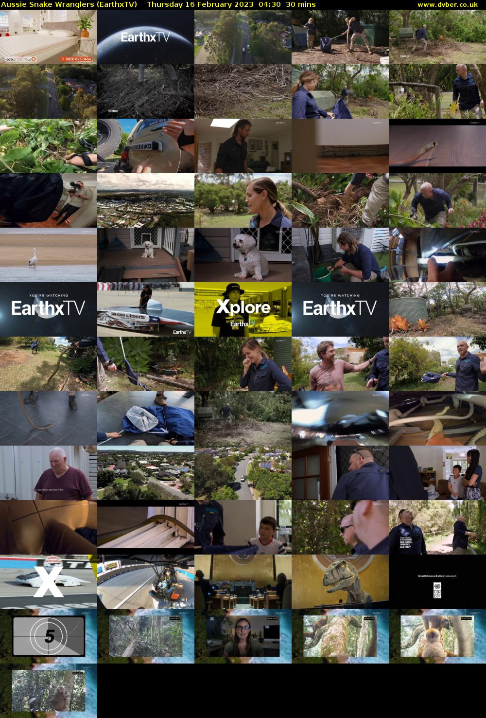 Aussie Snake Wranglers (EarthxTV) Thursday 16 February 2023 04:30 - 05:00