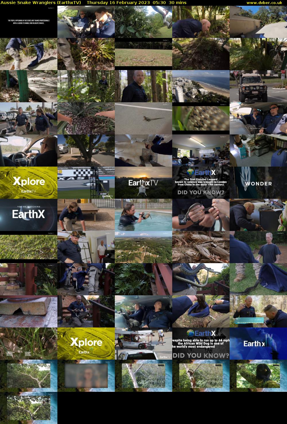 Aussie Snake Wranglers (EarthxTV) Thursday 16 February 2023 05:30 - 06:00