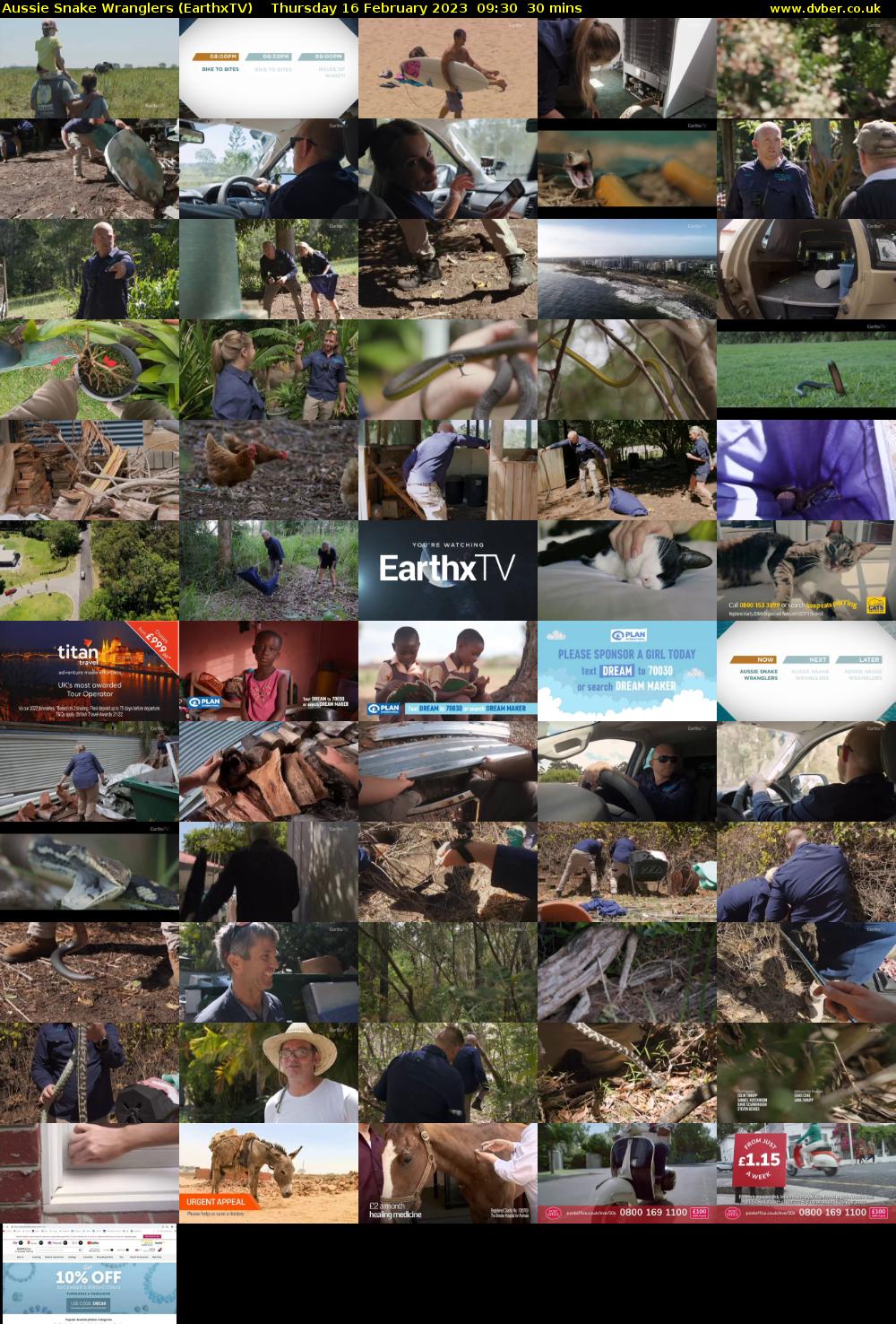 Aussie Snake Wranglers (EarthxTV) Thursday 16 February 2023 09:30 - 10:00