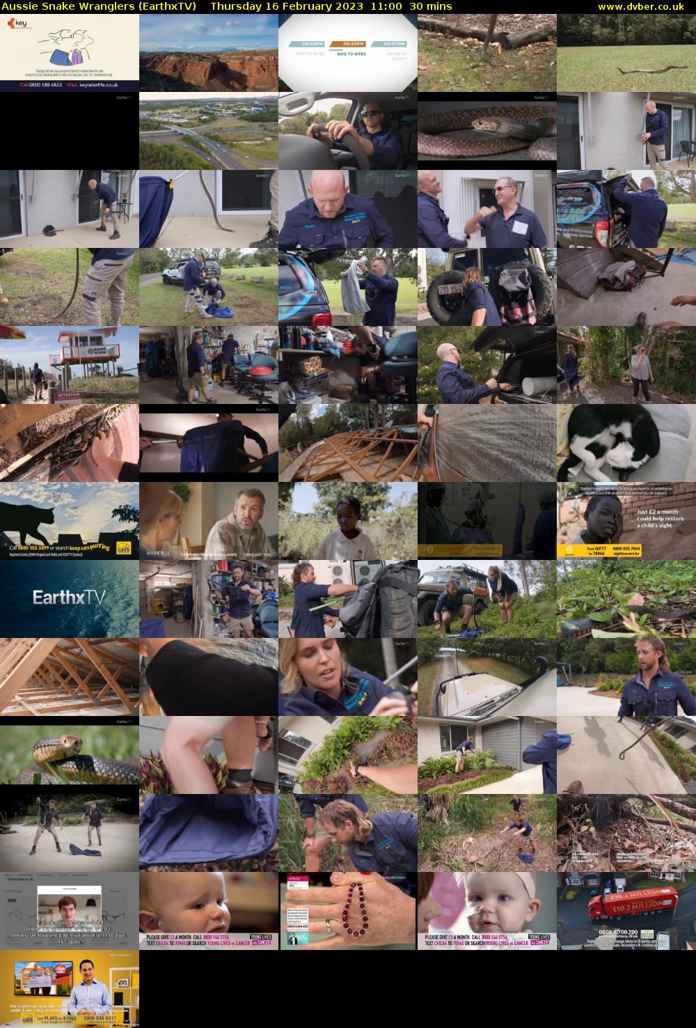 Aussie Snake Wranglers (EarthxTV) Thursday 16 February 2023 11:00 - 11:30