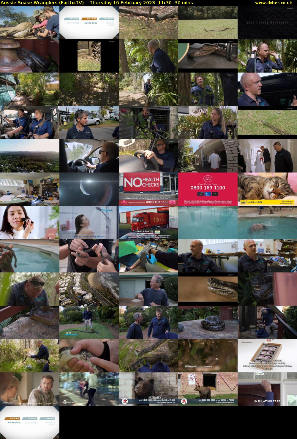 Aussie Snake Wranglers (EarthxTV) Thursday 16 February 2023 11:30 - 12:00