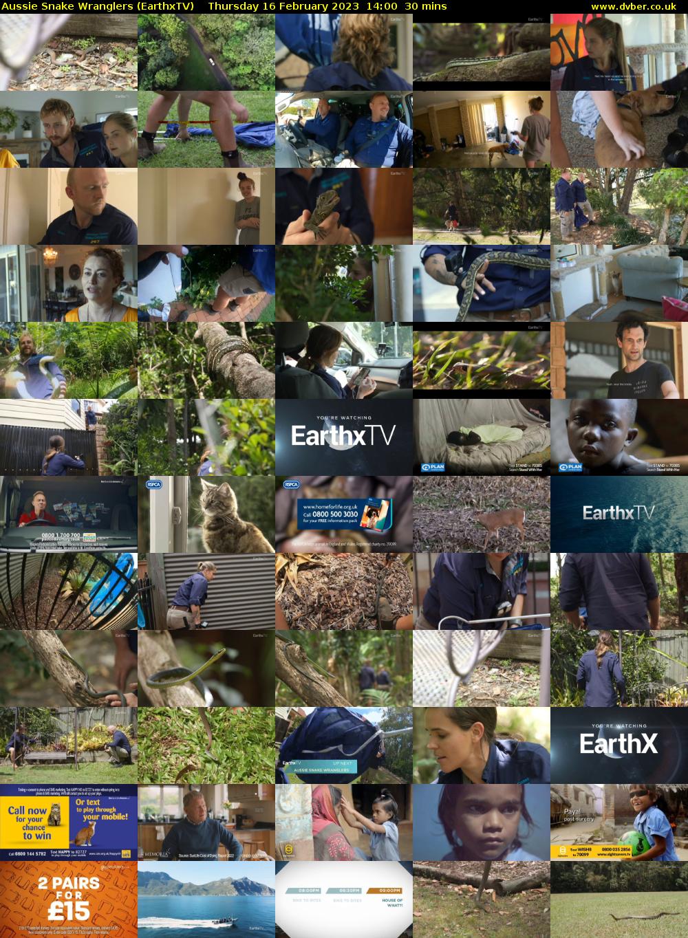 Aussie Snake Wranglers (EarthxTV) Thursday 16 February 2023 14:00 - 14:30