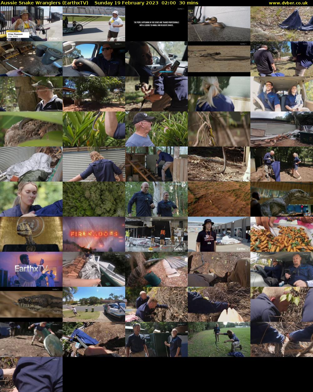 Aussie Snake Wranglers (EarthxTV) Sunday 19 February 2023 02:00 - 02:30