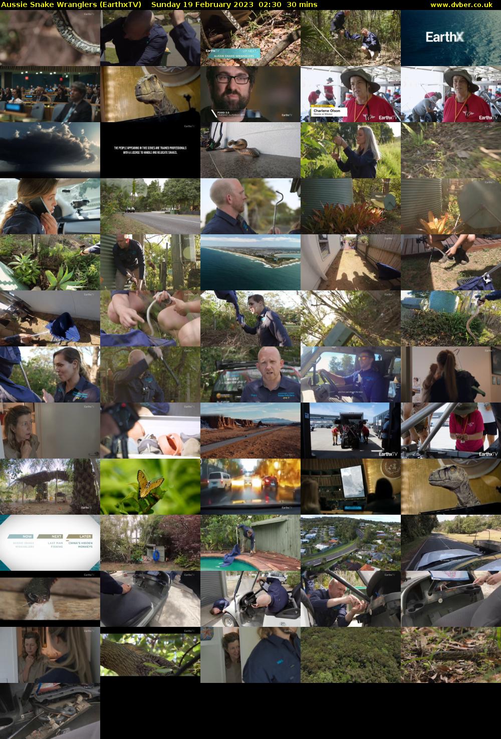 Aussie Snake Wranglers (EarthxTV) Sunday 19 February 2023 02:30 - 03:00