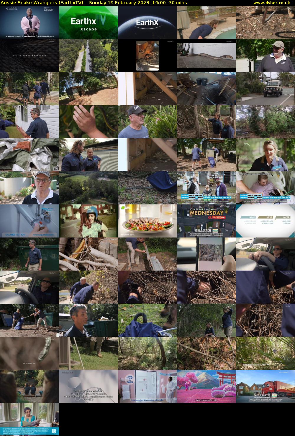 Aussie Snake Wranglers (EarthxTV) Sunday 19 February 2023 14:00 - 14:30