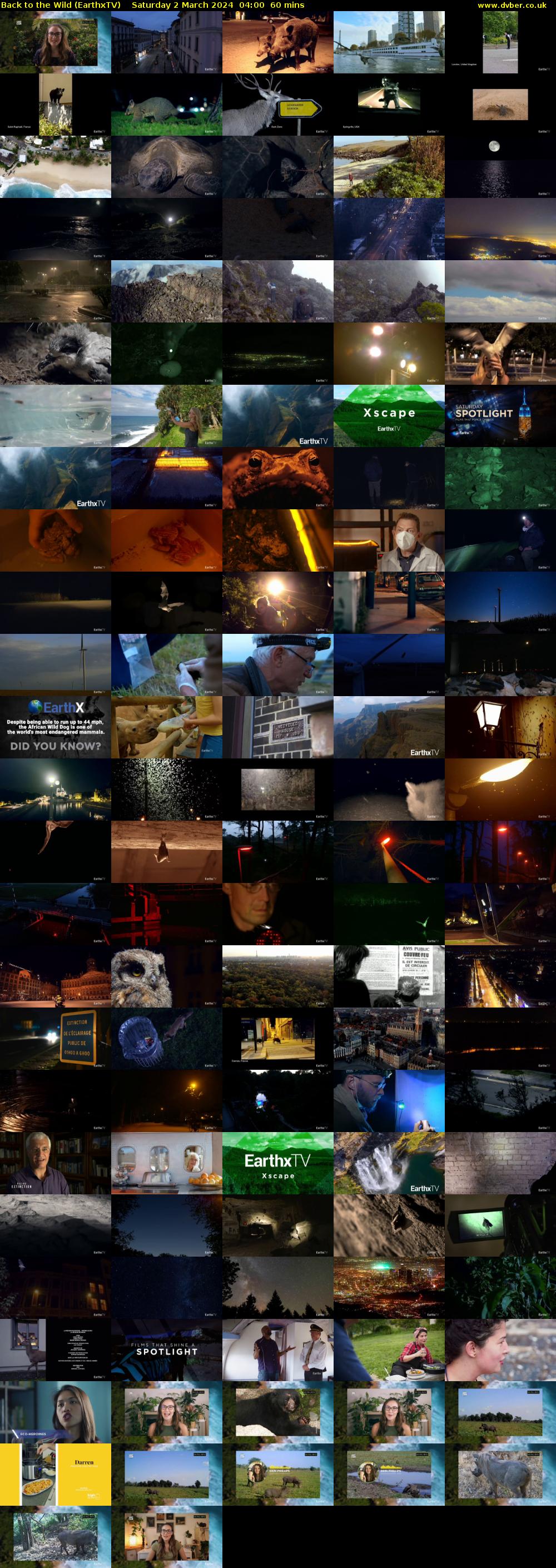 Back to the Wild (EarthxTV) Saturday 2 March 2024 04:00 - 05:00