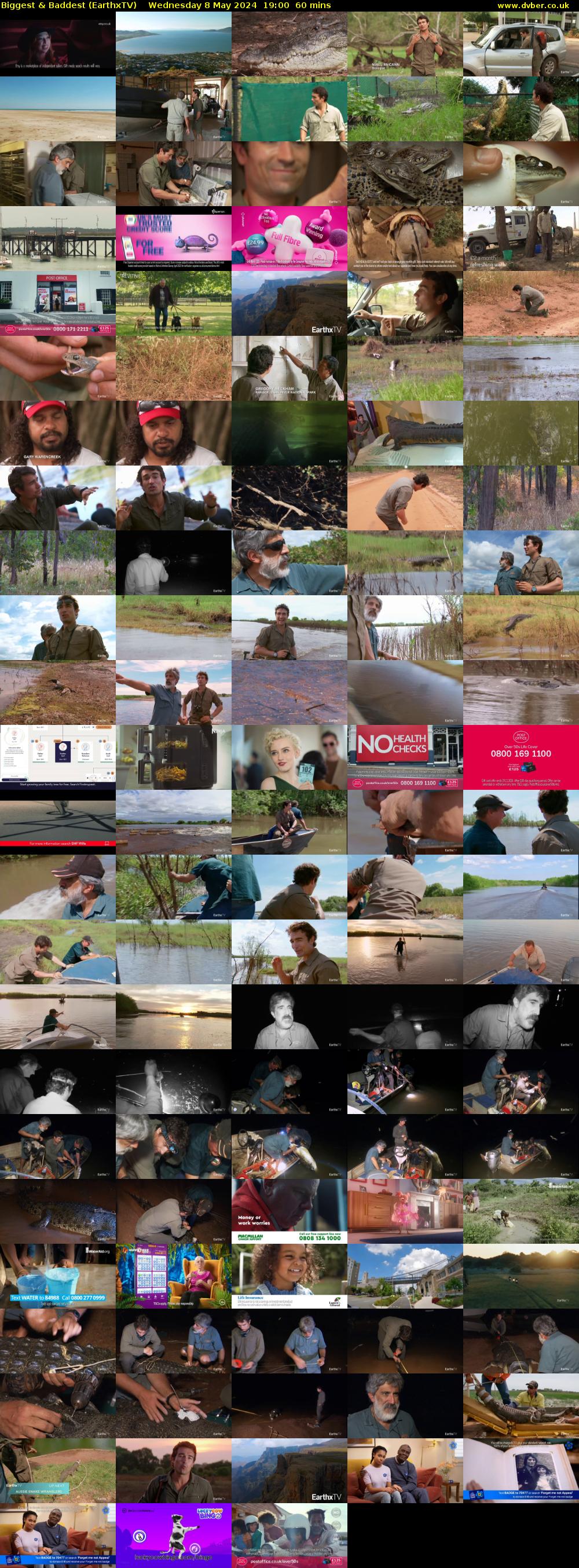Biggest & Baddest (EarthxTV) Wednesday 8 May 2024 19:00 - 20:00