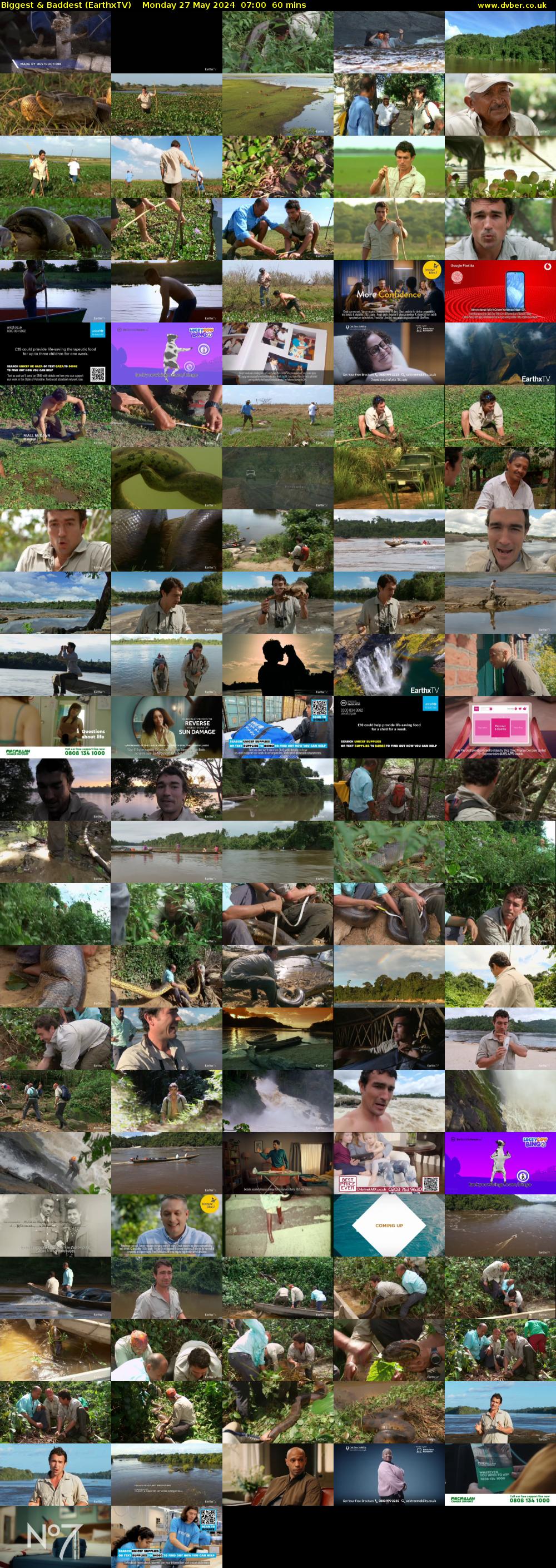 Biggest & Baddest (EarthxTV) Monday 27 May 2024 07:00 - 08:00